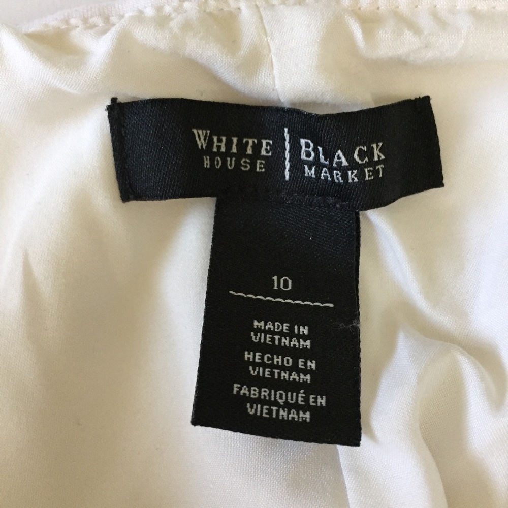 White House Black Market white Pencil Skirt Size10 - Picture 4 of 5